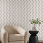 Purchase Nt6109 | Natural Discovery, Metallic White Gold Scallop - Candice Olson Wallpaper