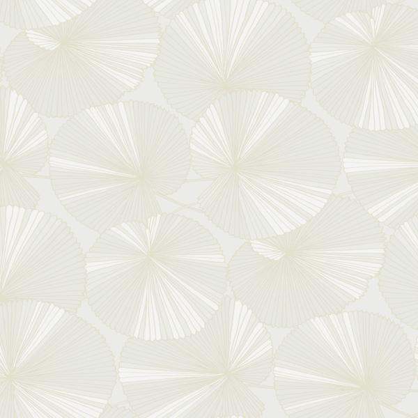 Purchase Nt6112 | Natural Discovery, Layered White Lily Pads - Candice Olson Wallpaper