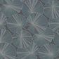 Purchase Nt6113 | Natural Discovery, Layered Deep Blue Lily Pads - Candice Olson Wallpaper