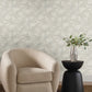 Purchase Nt6114 | Natural Discovery, Layered Grey Lily Pads - Candice Olson Wallpaper