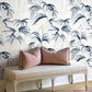 Purchase Nt6122 | Natural Discovery, Inky Blue Palms - Candice Olson Wallpaper