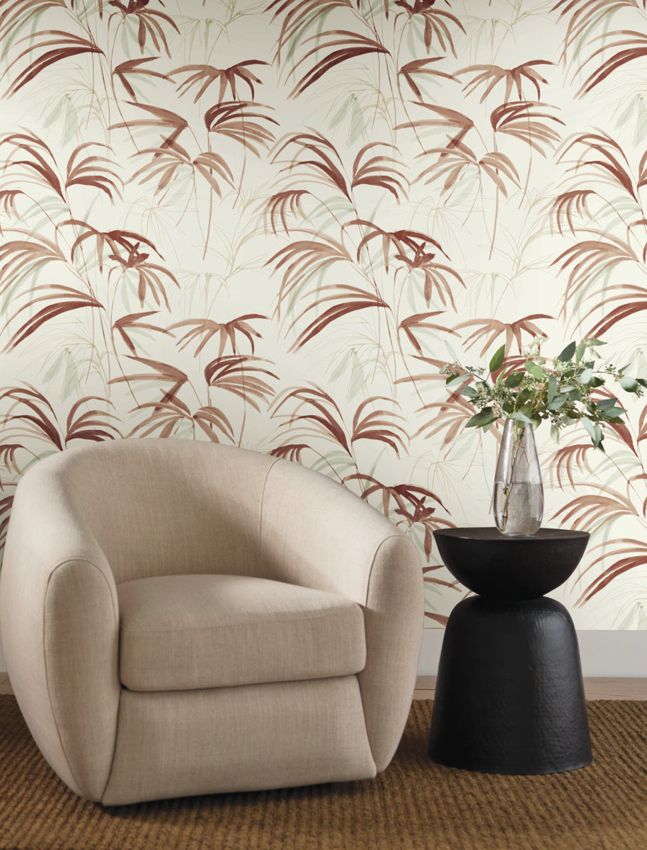 Purchase Nt6124 | Natural Discovery, Inky Clay Palms - Candice Olson Wallpaper