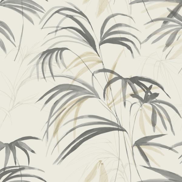 Purchase Nt6125 | Natural Discovery, Inky Warm Neutral Palms - Candice Olson Wallpaper