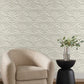 Purchase Nt6128 | Natural Discovery, Sculpted Taupe Fans - Candice Olson Wallpaper