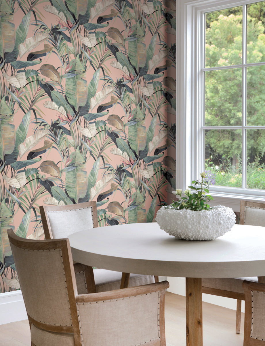 Purchase Nt6132 | Natural Discovery, Tropical Coral Cabana - Candice Olson Wallpaper