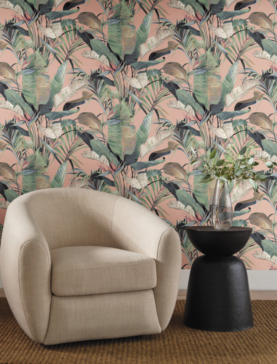 Purchase Nt6132 | Natural Discovery, Tropical Coral Cabana - Candice Olson Wallpaper