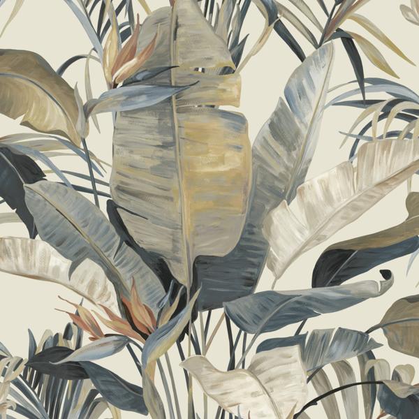 Purchase Nt6133 | Natural Discovery, Tropical Plush Neutral Cabana - Candice Olson Wallpaper