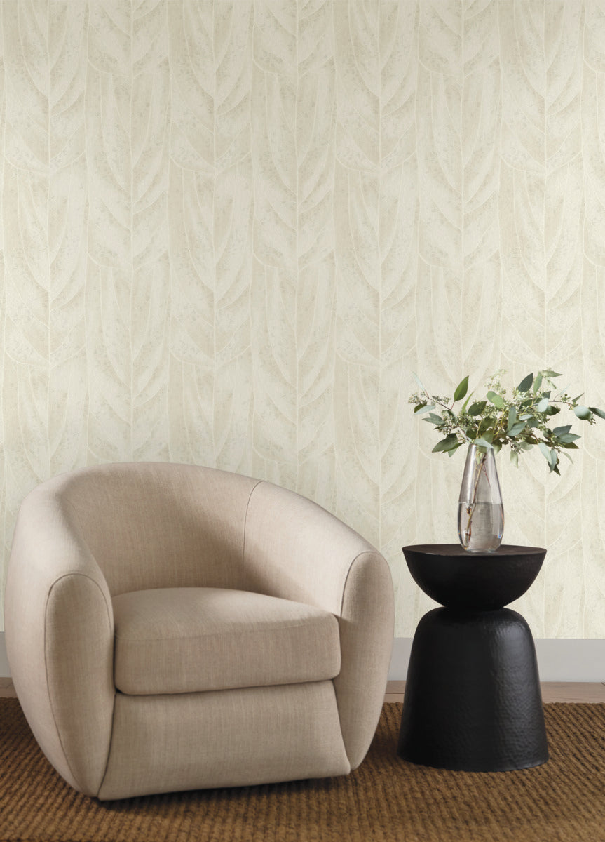 Purchase Nt6143 | Natural Discovery, Dicot Neutral Leaf - Candice Olson Wallpaper