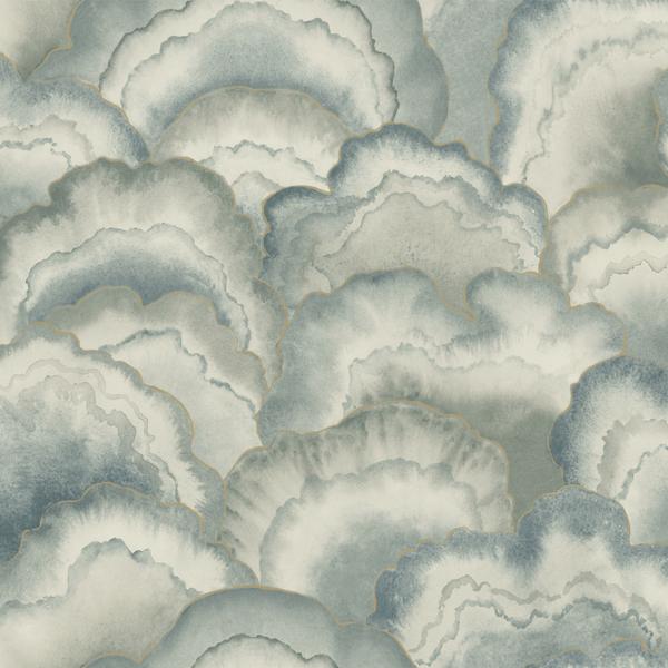 Purchase Nt6184 | Natural Discovery, Abalone Mist Fans - Candice Olson Wallpaper