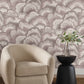 Purchase Nt6185 | Natural Discovery, Abalone Lavender Fans - Candice Olson Wallpaper