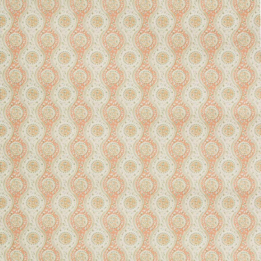 Sample 8019129-124 Nadari Print Peach/Gold Ethnic Brunschwig and Fils Fabric