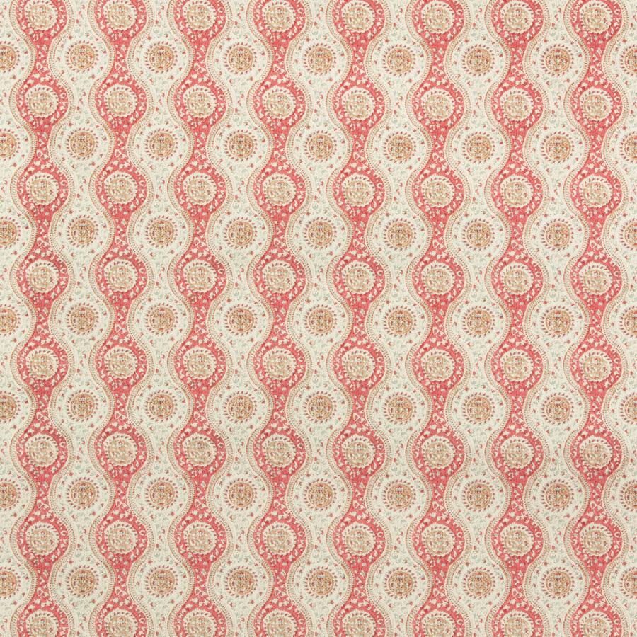 Sample 8019129-196 Nadari Print Red/Beige Ethnic Brunschwig and Fils Fabric
