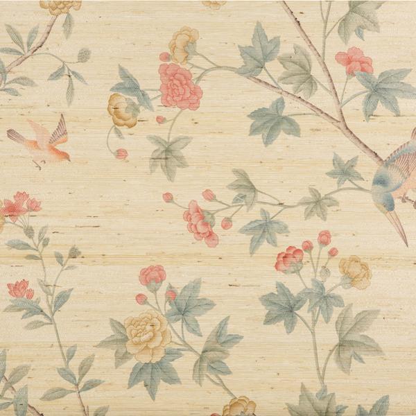 Sample P2016105.175.0 Beaujeu Gc Multi Color Grasscloth Lee Jofa Wallpaper