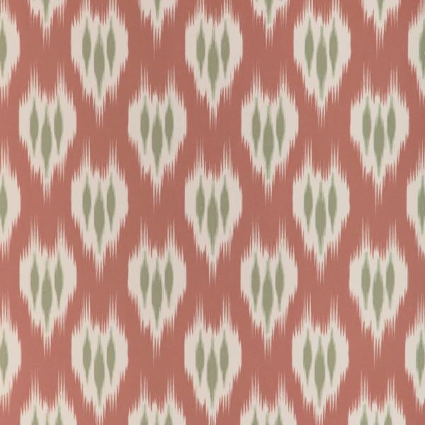 Sample - P2023102-319 | Clare Paper, Red Ikat - Lee Jofa Wallpaper - P2023102.319.0
