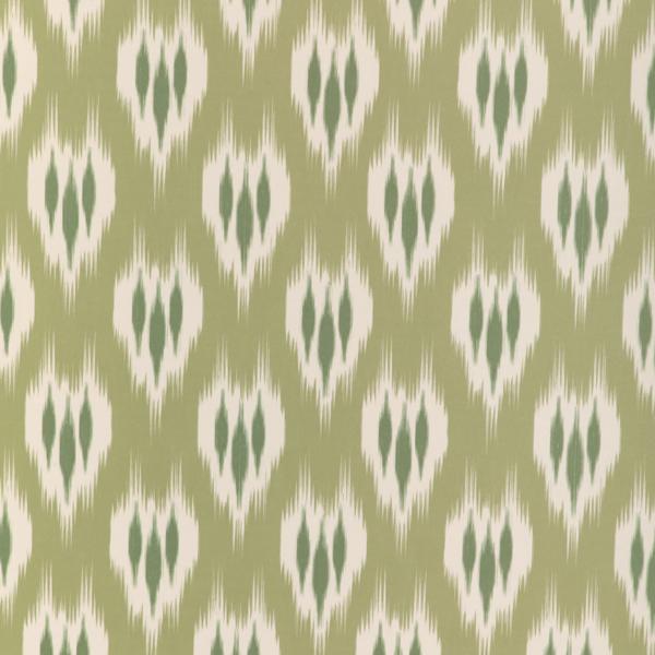 Sample - P2023102-33 | Clare Paper, Green Ikat - Lee Jofa Wallpaper - P2023102.33.0