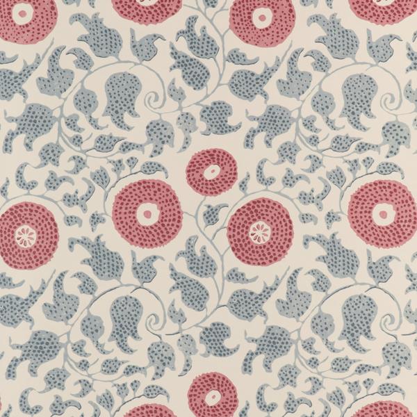 Sample - P2023103-195 | Eldora, Blue Floral - Lee Jofa Wallpaper - P2023103.195.0