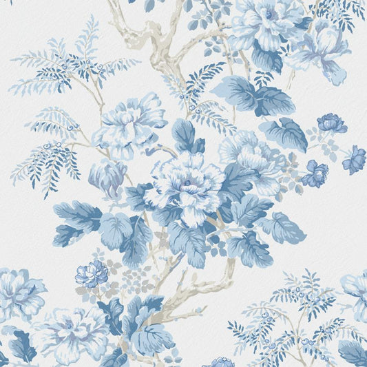 Purchase P2023118-516 Chinese Peony Wp, Blue Chinoiserie - Lee Jofa Wallpaper - P2023118.516.0