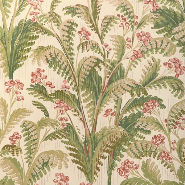 Sample - P2023125-319 | Pashley Paper, Red Tropical - Lee Jofa Wallpaper - P2023125.319.0