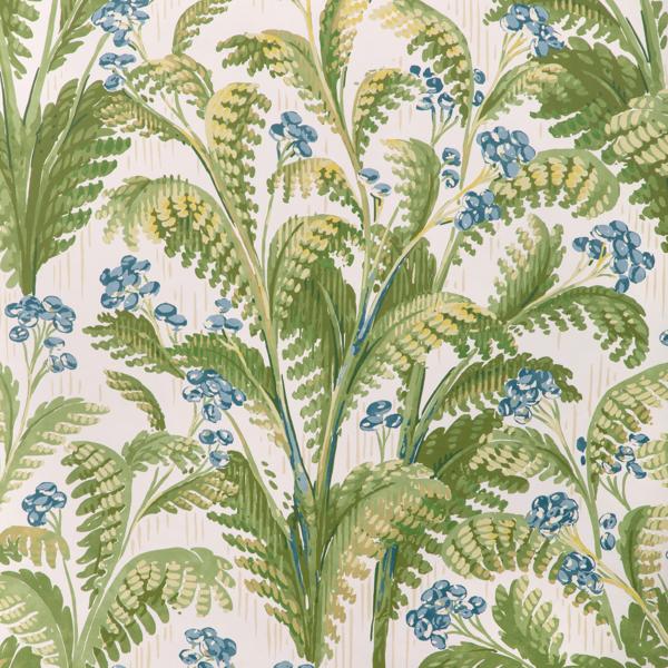 Sample - P2023125-350 | Pashley Paper, Blue Tropical - Lee Jofa Wallpaper - P2023125.350.0