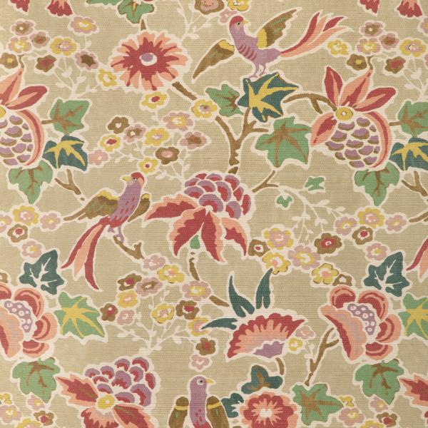 Sample - P2023127-73 | Posy Paper, Multi Color Tropical - Lee Jofa Wallpaper - P2023127.73.0