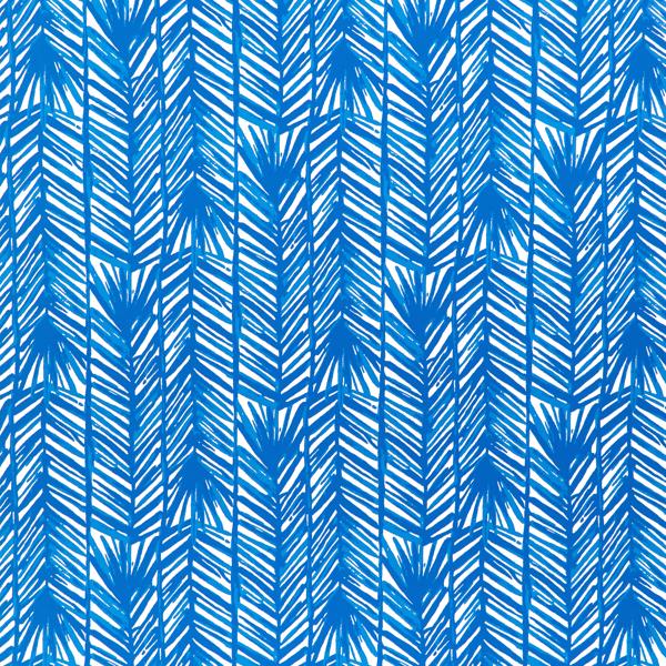 Sample - P2025109-5 | Costa Verde Wp, Blue Chevron - Lee Jofa Wallpaper - P2025109.5.0