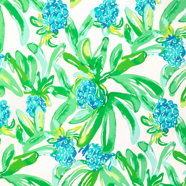 Sample - P2025110-315 | Island Exotic Wp, Blue Botanical - Lee Jofa Wallpaper - P2025110.315.0