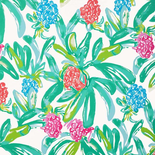 Sample - P2025110-317 | Island Exotic Wp, Multi Color Botanical - Lee Jofa Wallpaper - P2025110.317.0