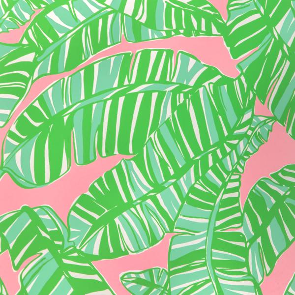 Sample - P2025111-73 | Go Bananas Wp, Green Tropical - Lee Jofa Wallpaper - P2025111.73.0