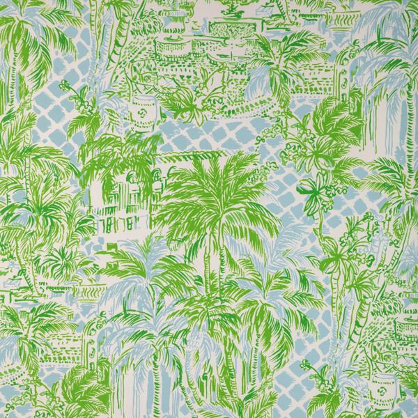 Sample - P2025113-153 | Palm Beach Wp, Green Tropical - Lee Jofa Wallpaper - P2025113.153.0