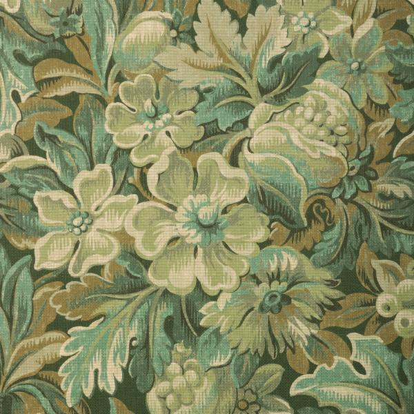 Purchase P2025122-330 Harper Paper, Teal Floral - Lee Jofa Wallpaper - P2025122.330.0