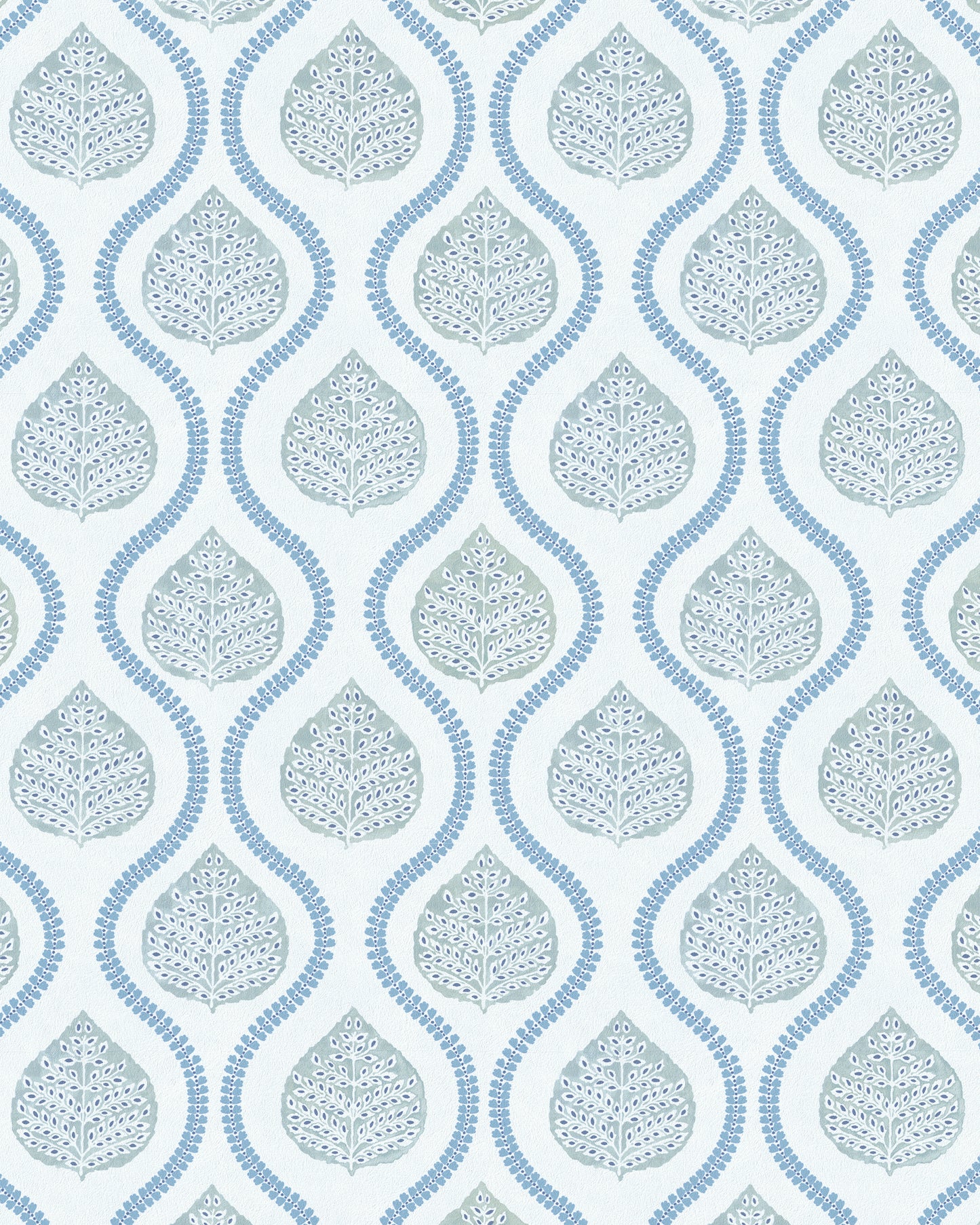 Purchase P2026102A-1313 Elsie Paper, Blue Ogee - Lee Jofa Wallpaper - P2026102A.1313.0