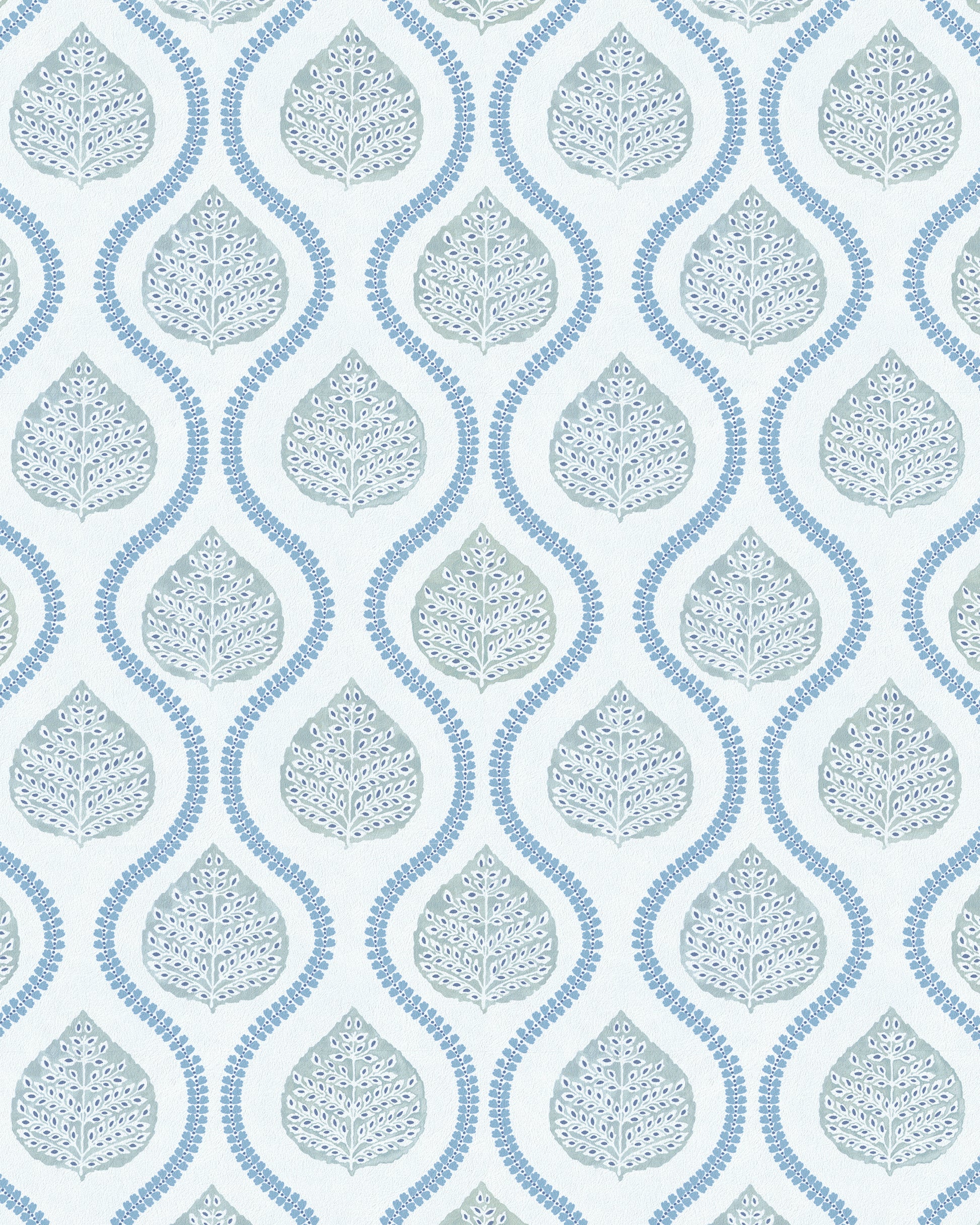Purchase P2026102A-1313 Elsie Paper, Blue Ogee - Lee Jofa Wallpaper - P2026102A.1313.0