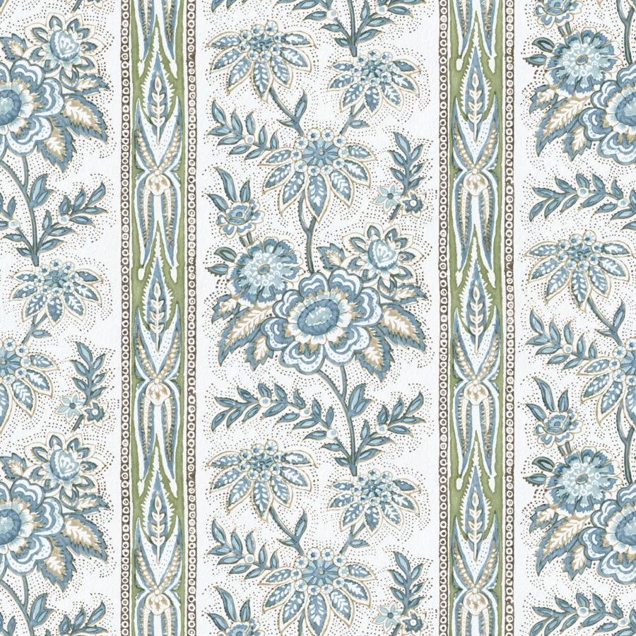 Purchase P2026104-530 Margaux Paper, Blue Stripes - Lee Jofa Wallpaper - P2026104.530.0