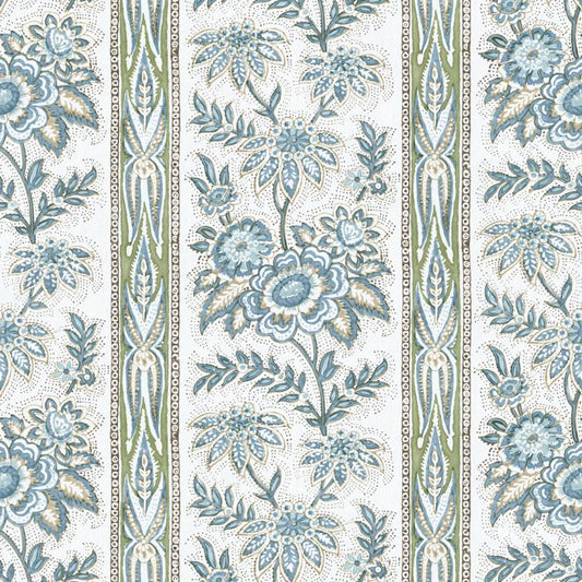 Purchase P2026104-530 Margaux Paper, Blue Stripes - Lee Jofa Wallpaper - P2026104.530.0