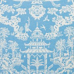 Sample P8012100.513.0 , Lhasa Paper Aqua by Brunschwig and Fils Wallpaper