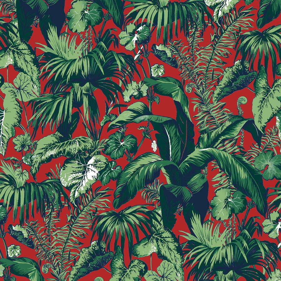 Find P8015102.9 Feuillage Red by Brunschwig Fils