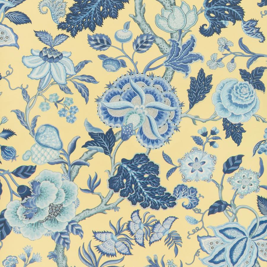 Sample P8019111.40.0 Nizam Multi Color Botanical Brunschwig and Fils Wallpaper