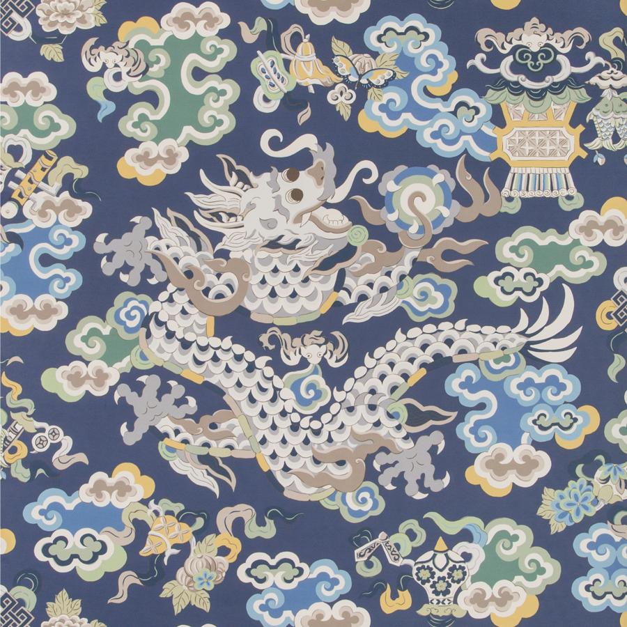 Purchase P8019113.5.0 Ming Dragon Multi Color Chinoiserie by Brunschwig & Fils Wallpaper