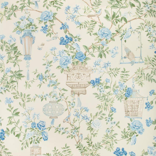 Find P8019118.153.0 Jardin Fleuri Multi Color Chinoiserie by Brunschwig & Fils Wallpaper