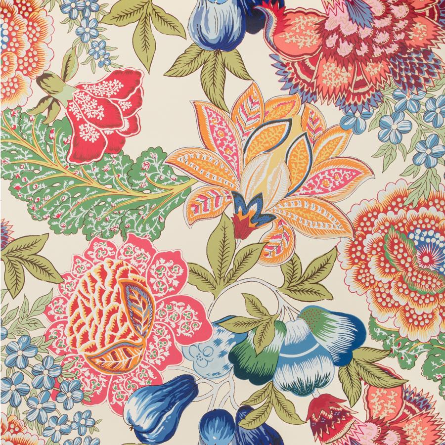 Order P8020101.195.0 Karabali Multi Color Floral by Brunschwig & Fils Wallpaper