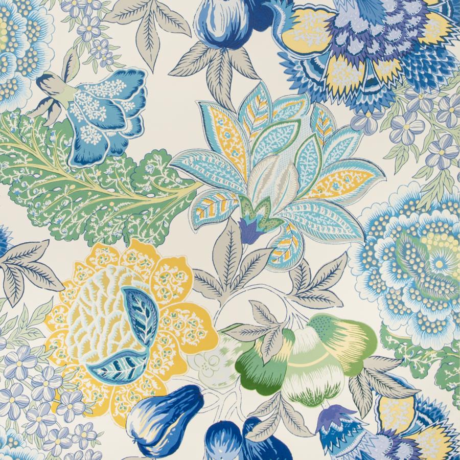 Looking P8020101.53.0 Karabali Multi Color Floral by Brunschwig & Fils Wallpaper