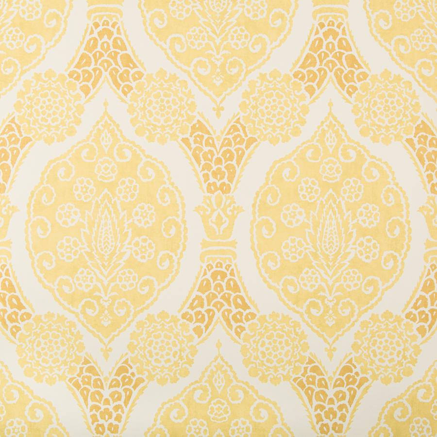 Sample P8020103.40.0 Sufera Yellow Damask Brunschwig and Fils Wallpaper