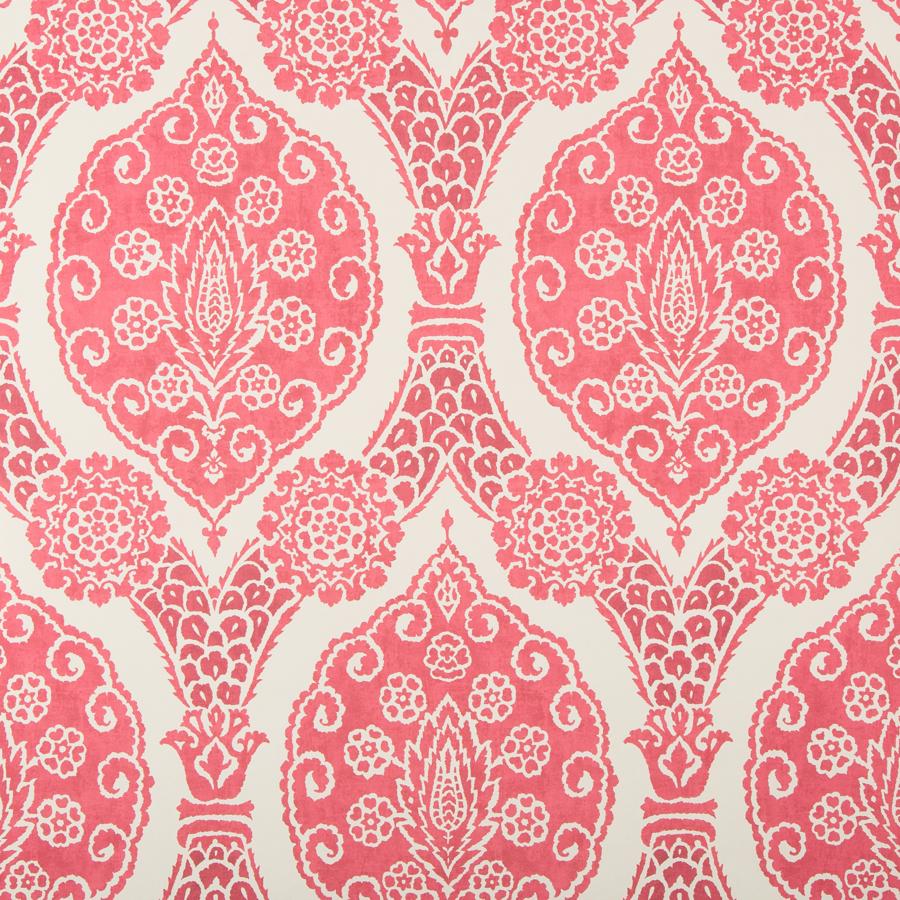 Sample P8020103.7.0 Sufera Pink Damask Brunschwig and Fils Wallpaper