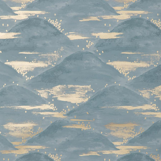 Save P8020105.5.0 La Brume Blue Geometric by Brunschwig & Fils Wallpaper