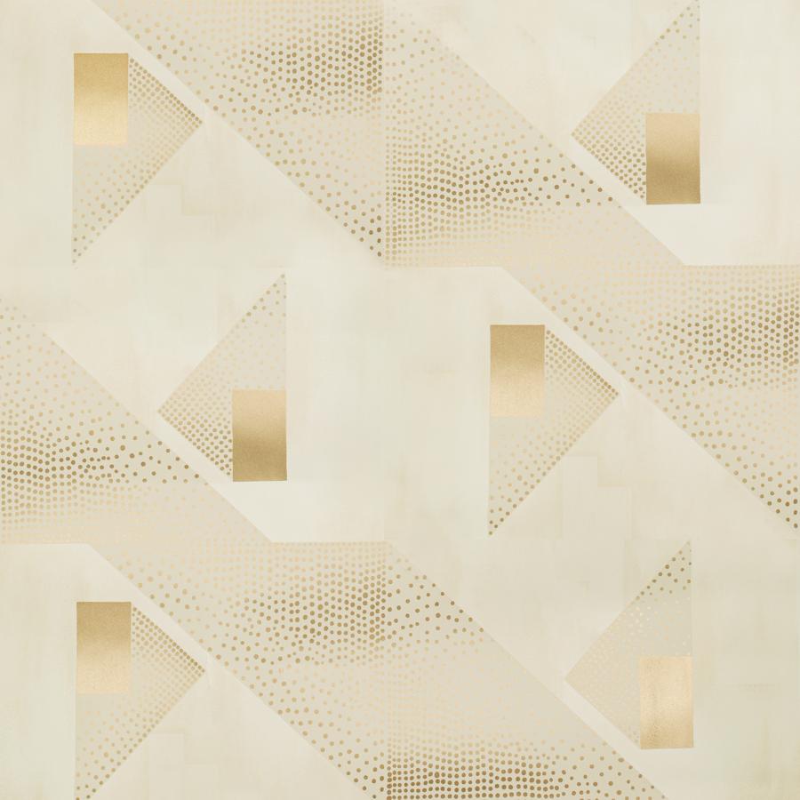 Sample P8020107.164.0 Le Tonnerre Beige Geometric Brunschwig and Fils Wallpaper