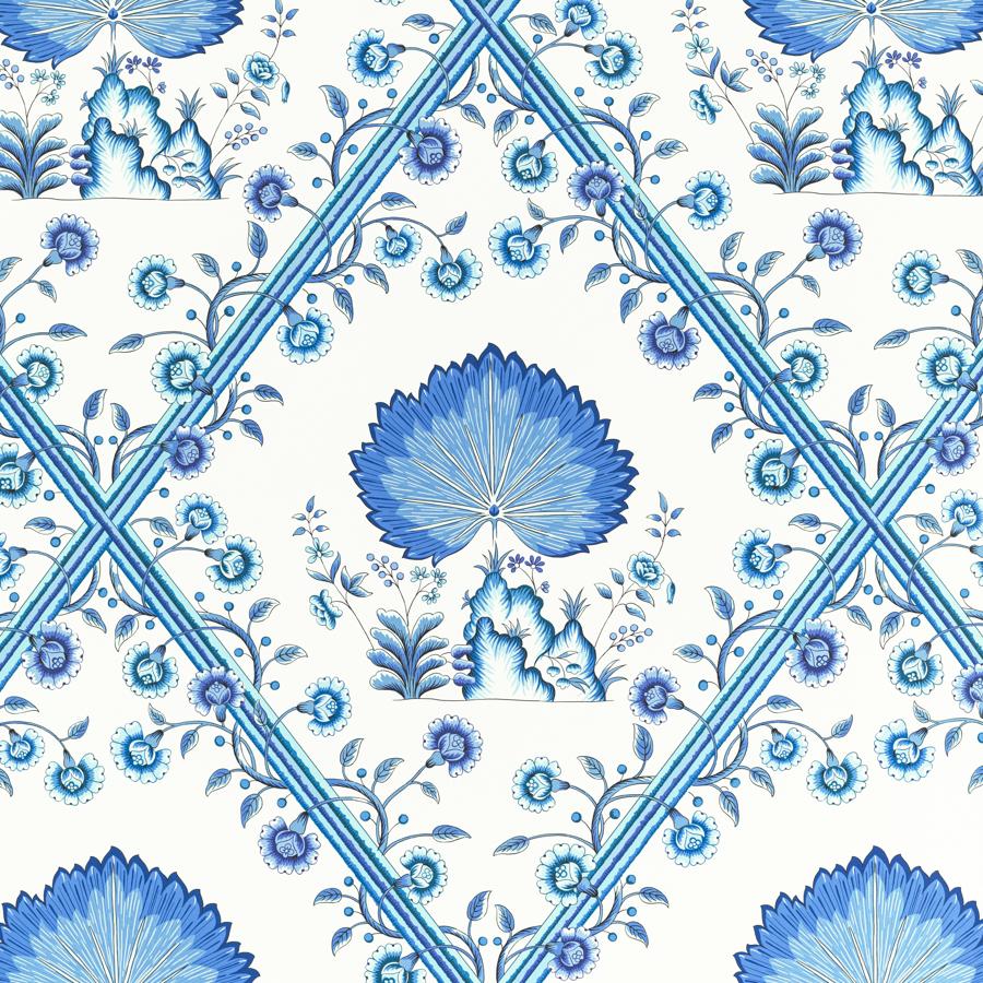 Sample P8020112.5.0 Loire, Blue by Brunschwig and Fils Wallpaper