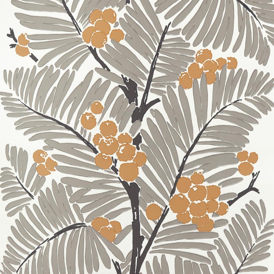 Sample - P8022108.421.0 | Palmar, Grey Tropical - Brunschwig & Fils Wallpaper