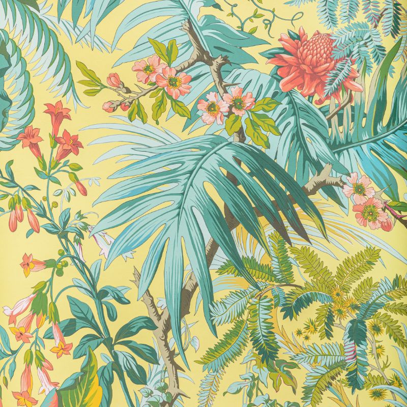 Purchase P8022111.314.0 Majorelle, Multi Color Tropical - Brunschwig & Fils Wallpaper