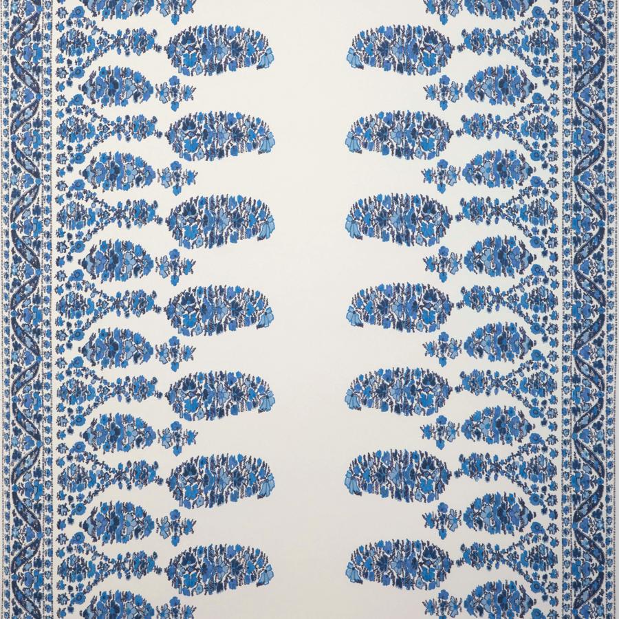 Sample - P8023104.550.0 | Visan, Blue Paisley - Brunschwig & Fils Wallpaper