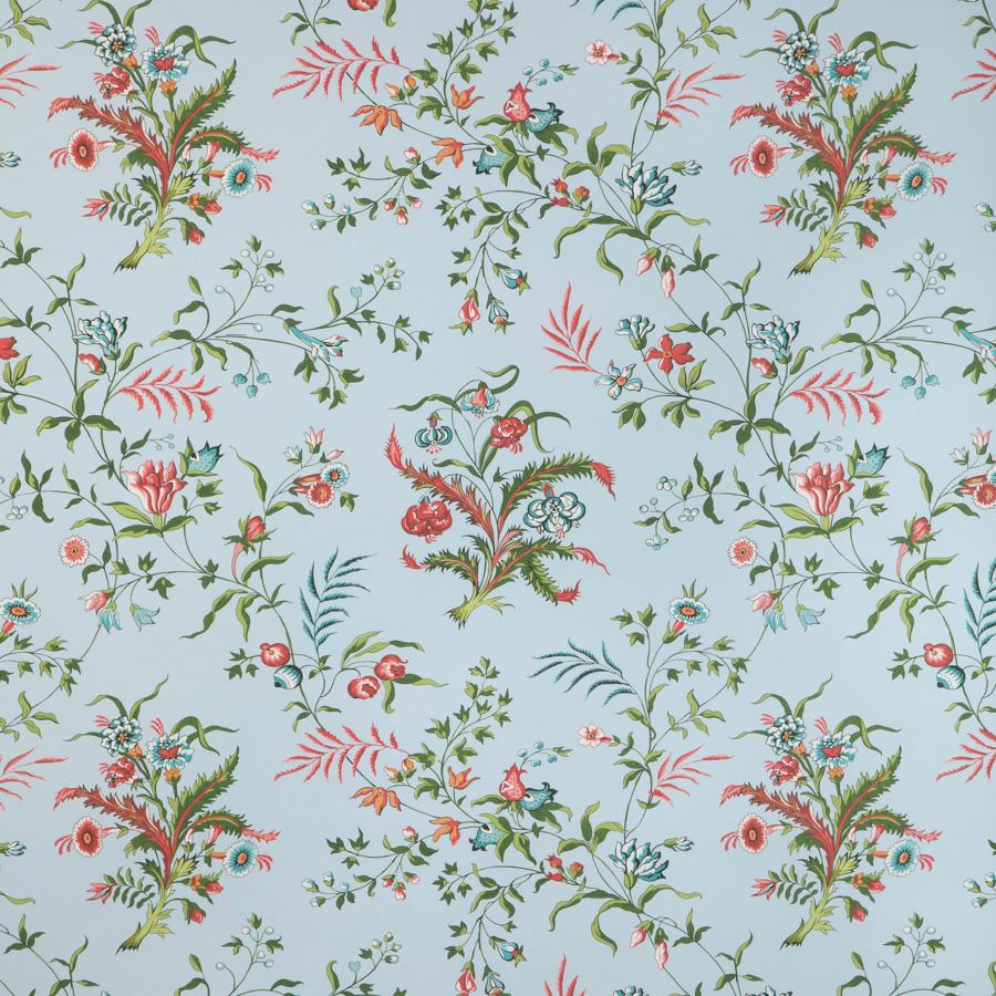 Sample - P8023105.153.0 | Chancay, Blue Botanical - Brunschwig & Fils Wallpaper